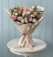 Букет цветов из:  Розы и Лизиантусы в Емельяново