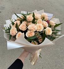 Букет Кремовые розы Латте в Емельяново
