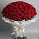 Букет 101 Красная роза Блэк Мэджик в Емельяново
