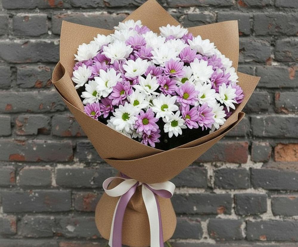 Букет цветов из: Хризантемы в Емельяново