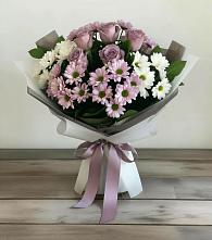 Букет цветов из:  Хризантемы и Розы в Емельяново