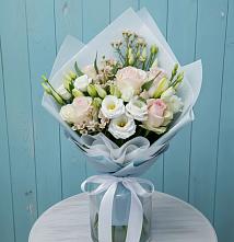 Букет цветов из:  Розы и Лизиантусы в Емельяново