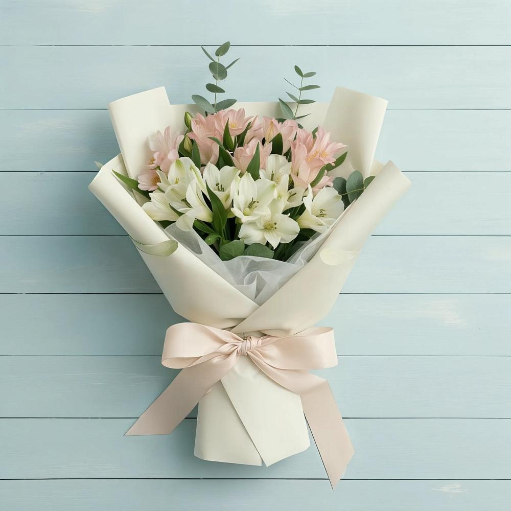 Букет цветов из: Альстромерии в Емельяново