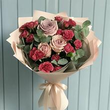 Букет цветов из:  Гвоздики и Розы в Емельяново