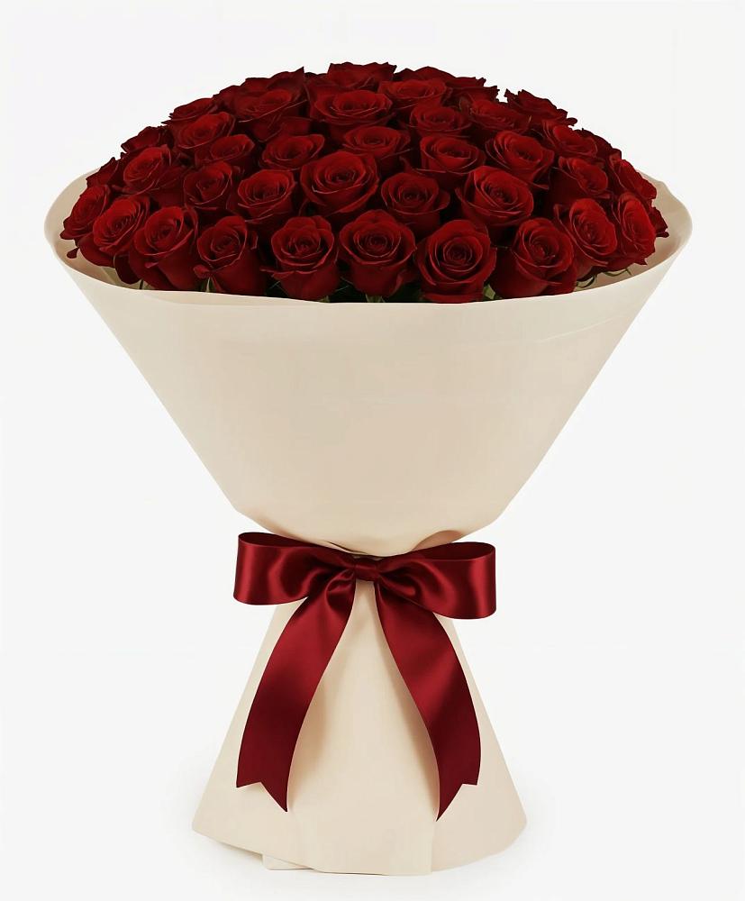 Букет 101 Бордовая роза Блэк Бакарра в Емельяново