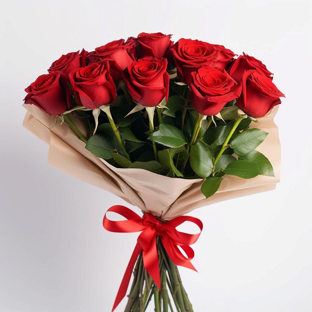 Букет 11 Красных роз Эдлесс Лав в Емельяново