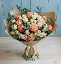 Букет цветов из:  Альстромерии и Розы #REPLACE_PRED# Емельяново